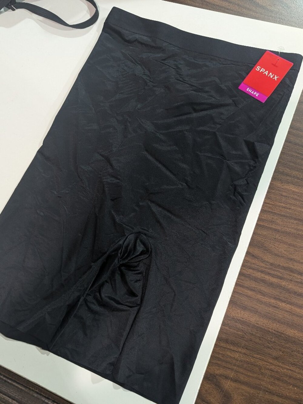NWT SPANX High Waist Mid Thigh Shaper Black M Medium